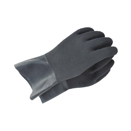 Handschuhe schwarz, rauh